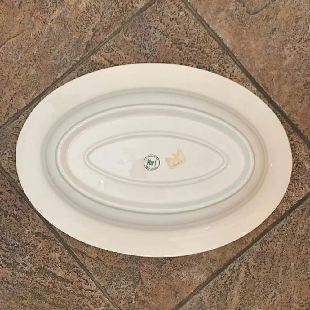 Pier 1 Italy Hand Painted Clam Bake Serving Platter Lobster Clams Lemon Lime